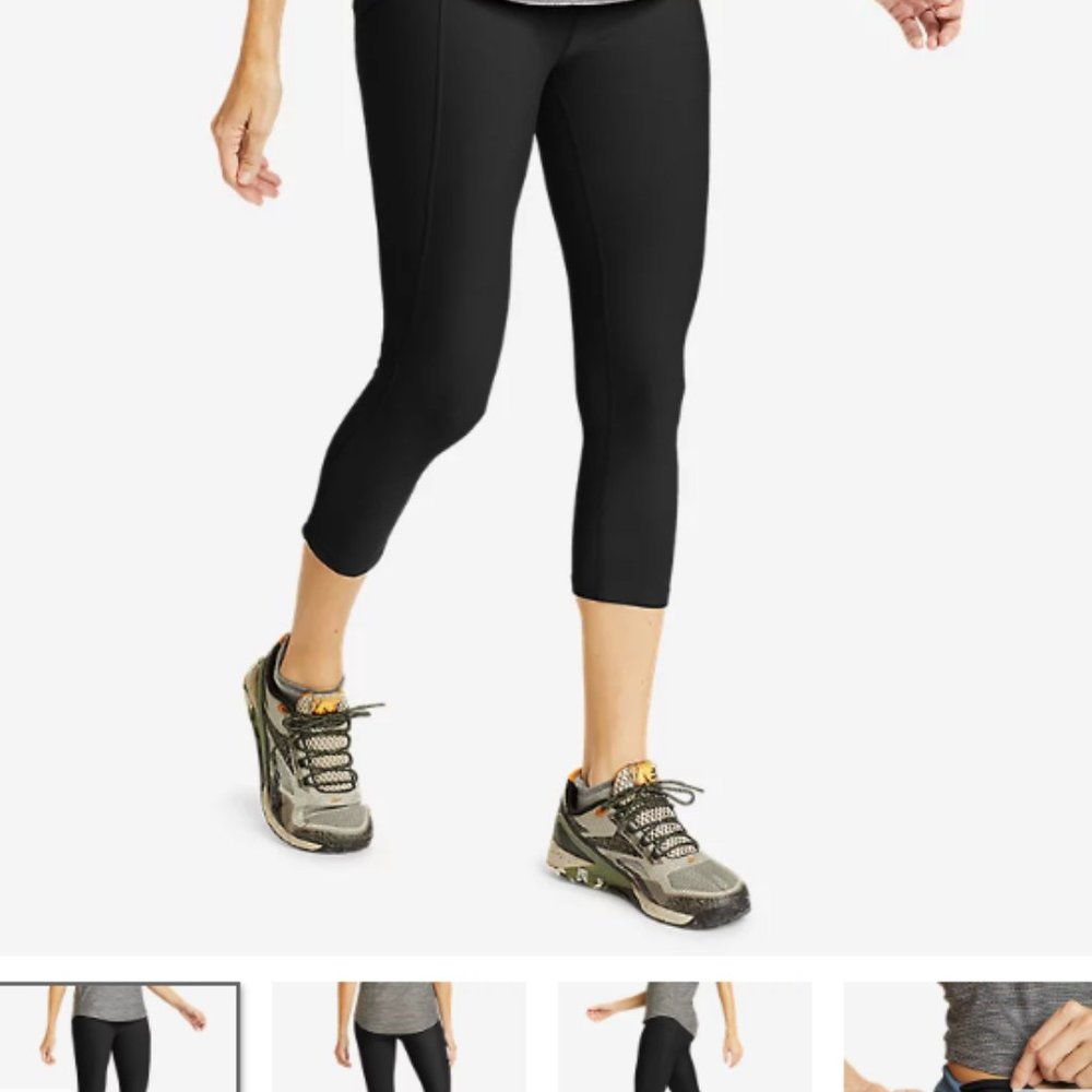 Eddie Bauer Trail Tight 3/4 Leggings - with zippered pockets